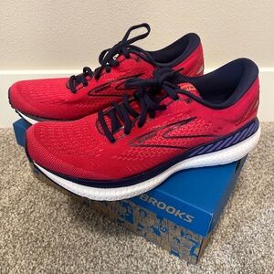 NEW Sz 10.5 Women's Brooks Glycerin 19 GTS Running Shoes Barberry/purple/calypso